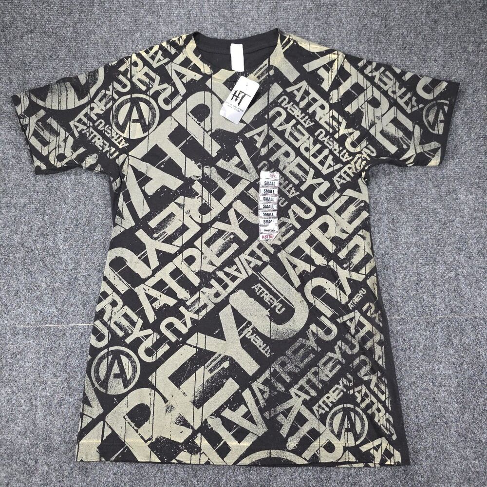 Atreyu Hot Topic All Over Print Band Tee Shirt Small New With Tags Metalcore Y2K